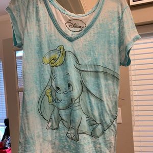 Disney dumbo blue sheer top xxl